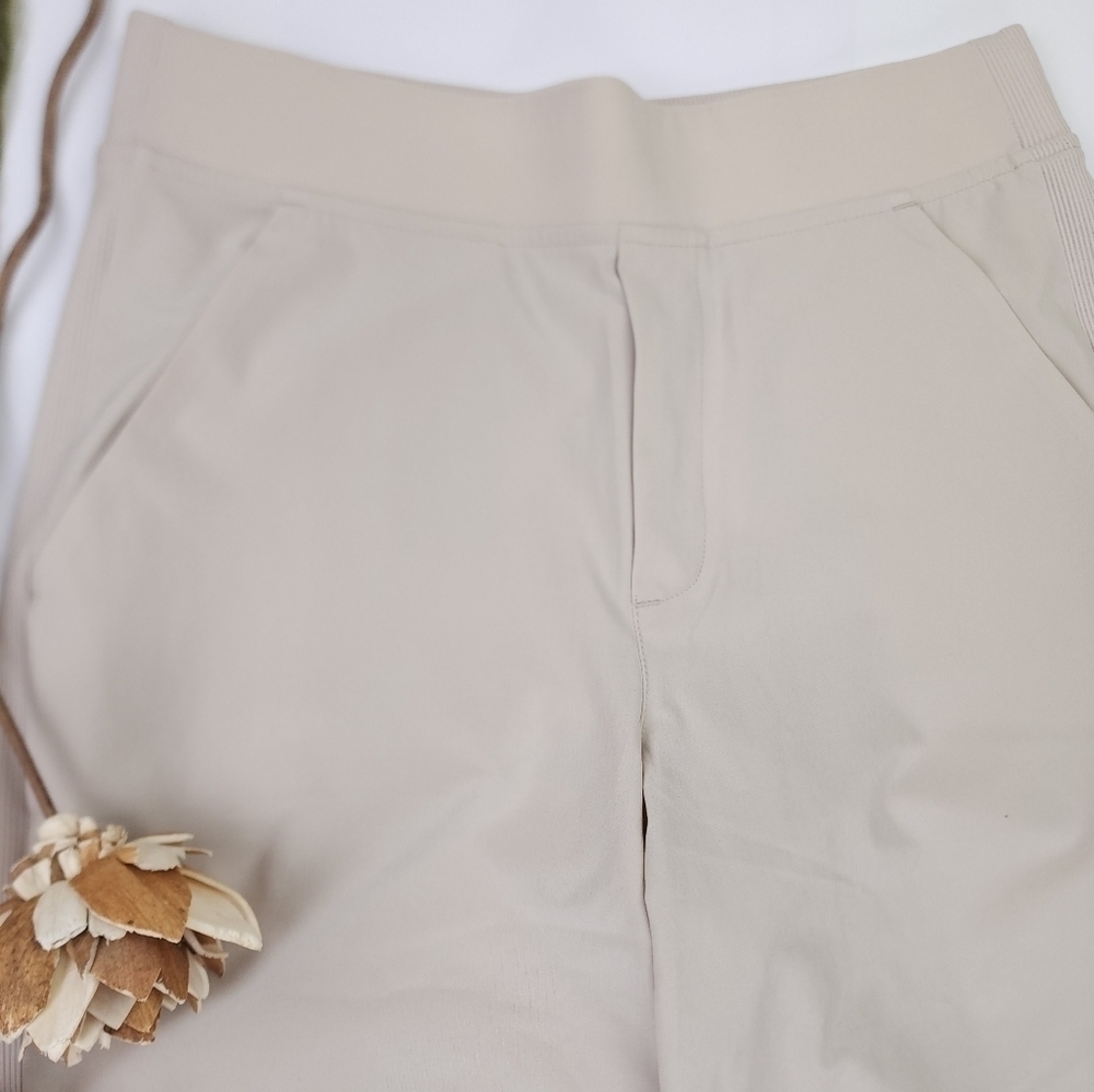 New Athleta Cream Casual Excercise Pants Sz 2 - Picture 2 of 13